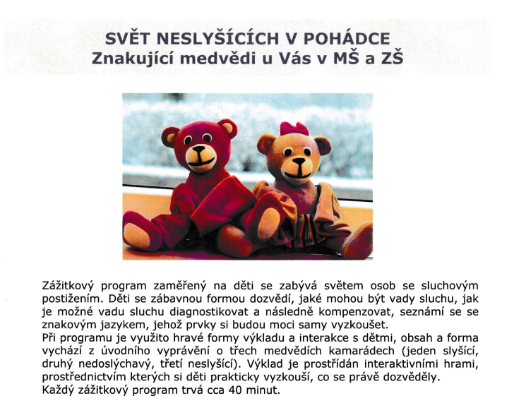 Svět neslyšících v pohádce 05/2022