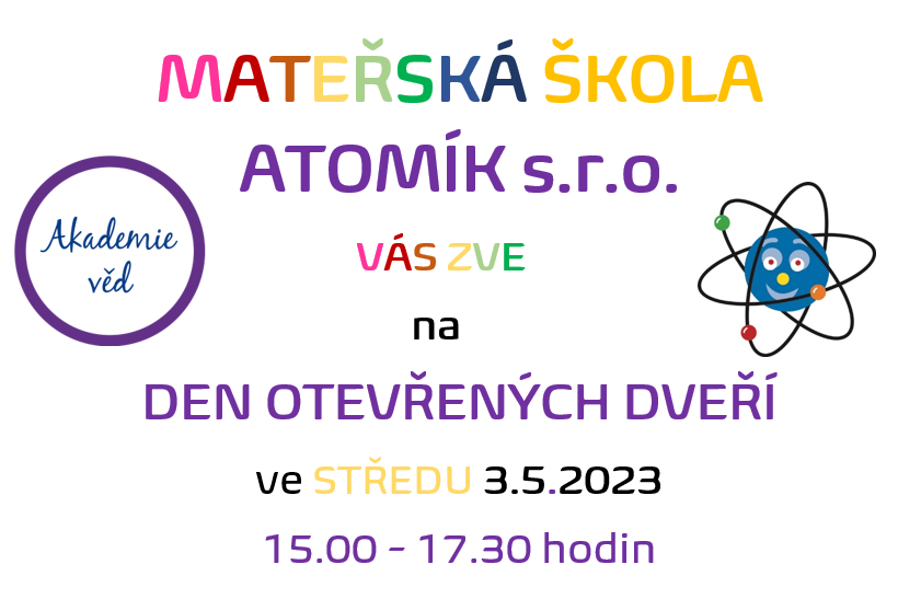 Den otevřených dveří a zápis