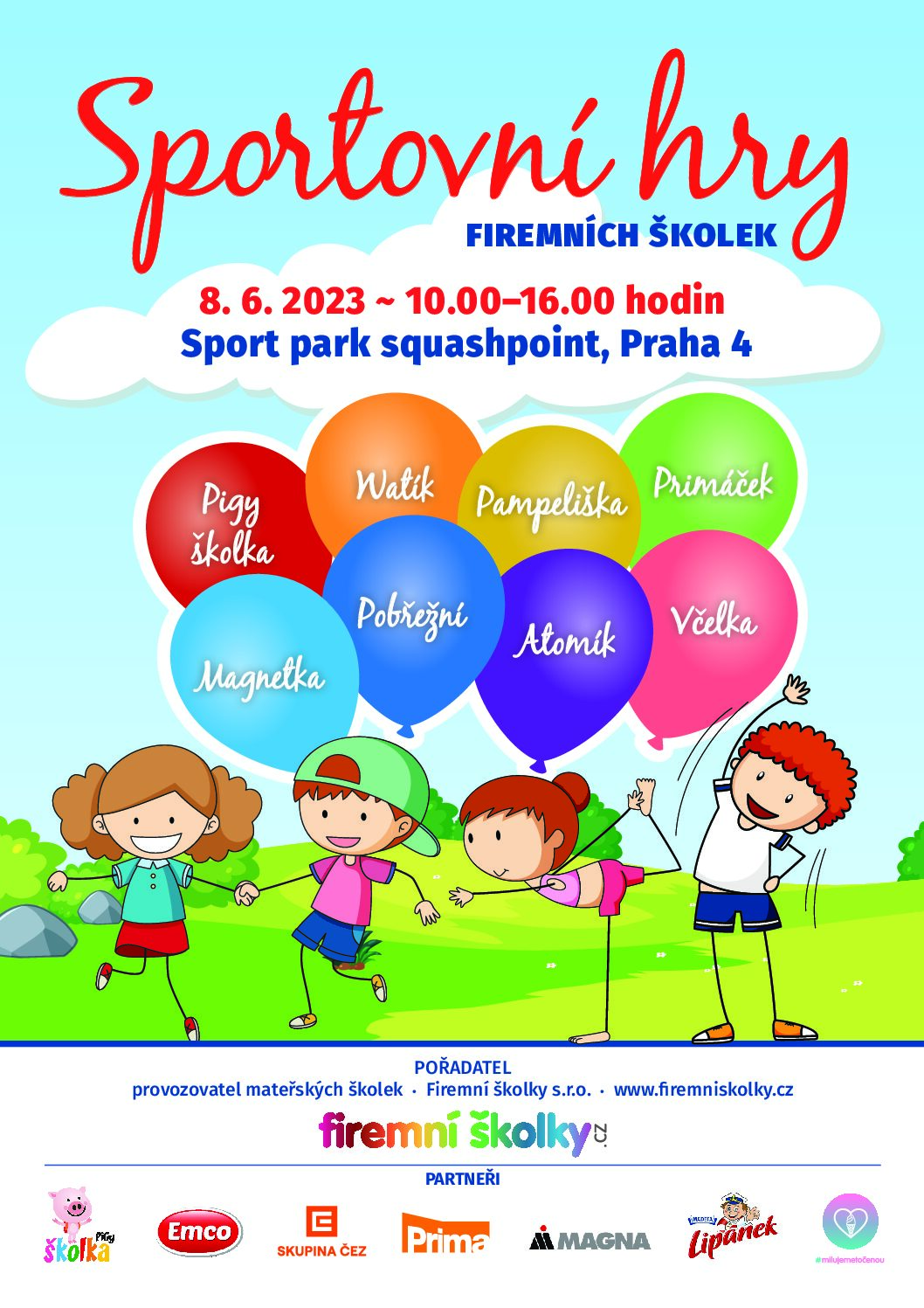 Sportovní hry Firemních školek 06/2023